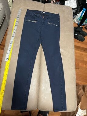ORSAY Navy Skinny Pants with Front Zipper Detail